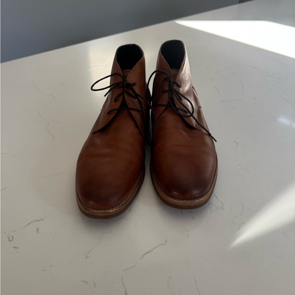 Aldo Brown Leather Chukka Boots for Men